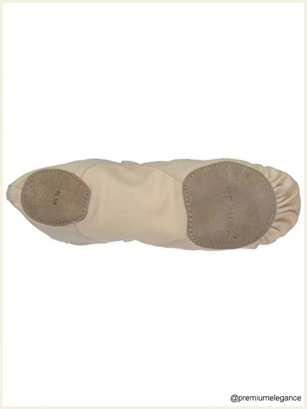 Canvas Ballet Shoe Split Sole Suede Patches Ballet Flat
